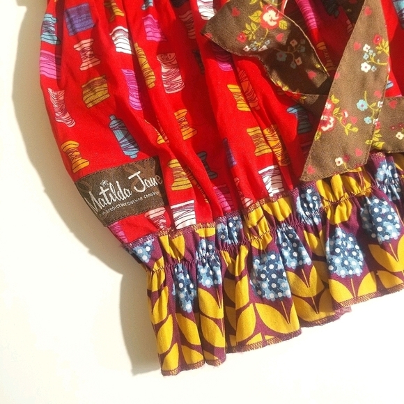 Matilda Jane Jester Red Shasta Bubble Top Size 4 - Picture 14 of 14